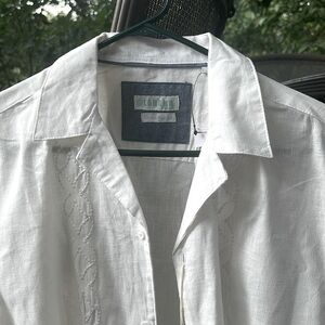 CABANA linen blend summer short sleeve shirt